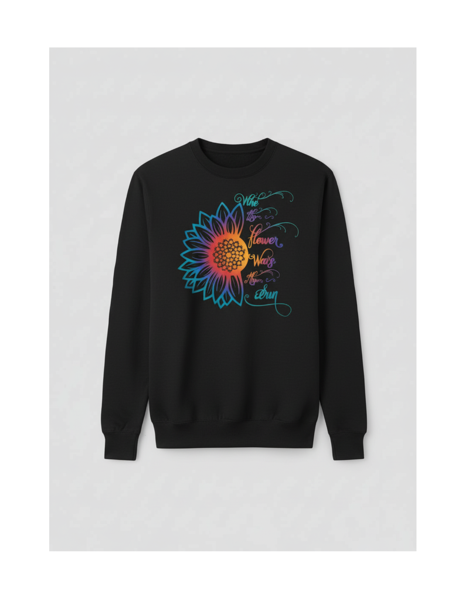 Wild Flower, Warm Sun – Colorful Sunflower Graphic T-Shirt-Custom Apparel