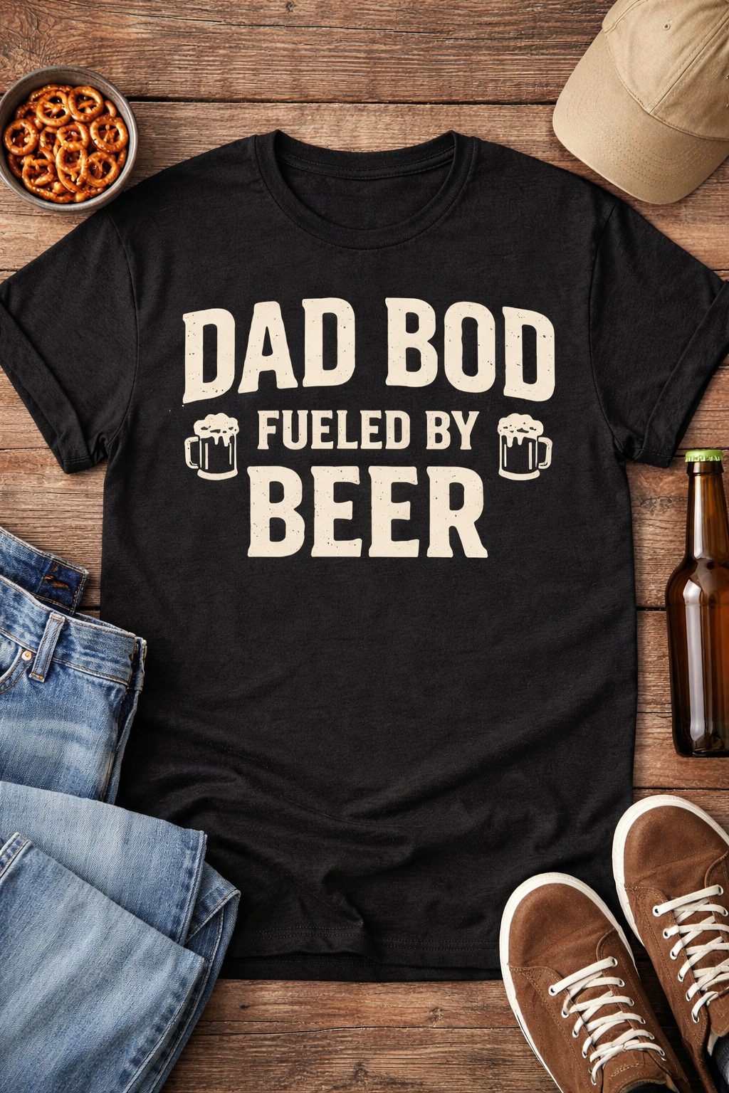 Dad Bod Fueled by Beer Shirt
