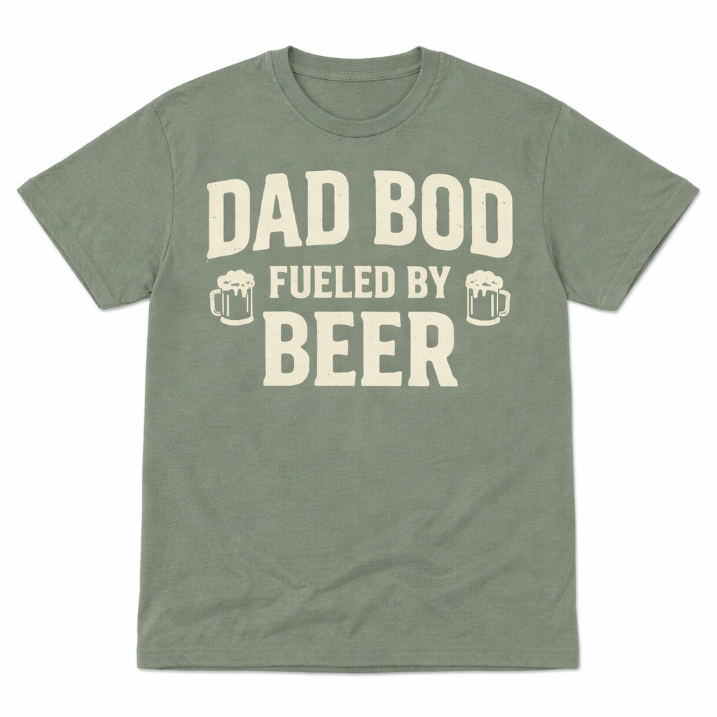 Dad Bod Fueled by Beer Shirt