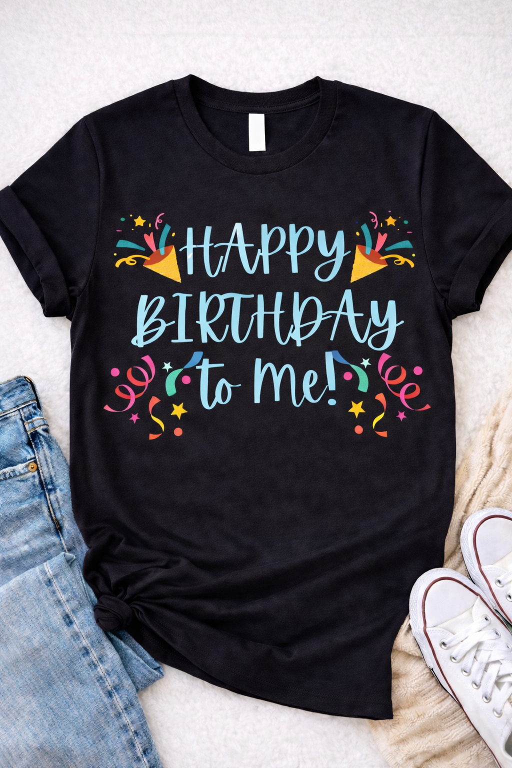 Happy Birthday to Me – Birthday Celebration Graphic T-Shirt– Custom Apparel