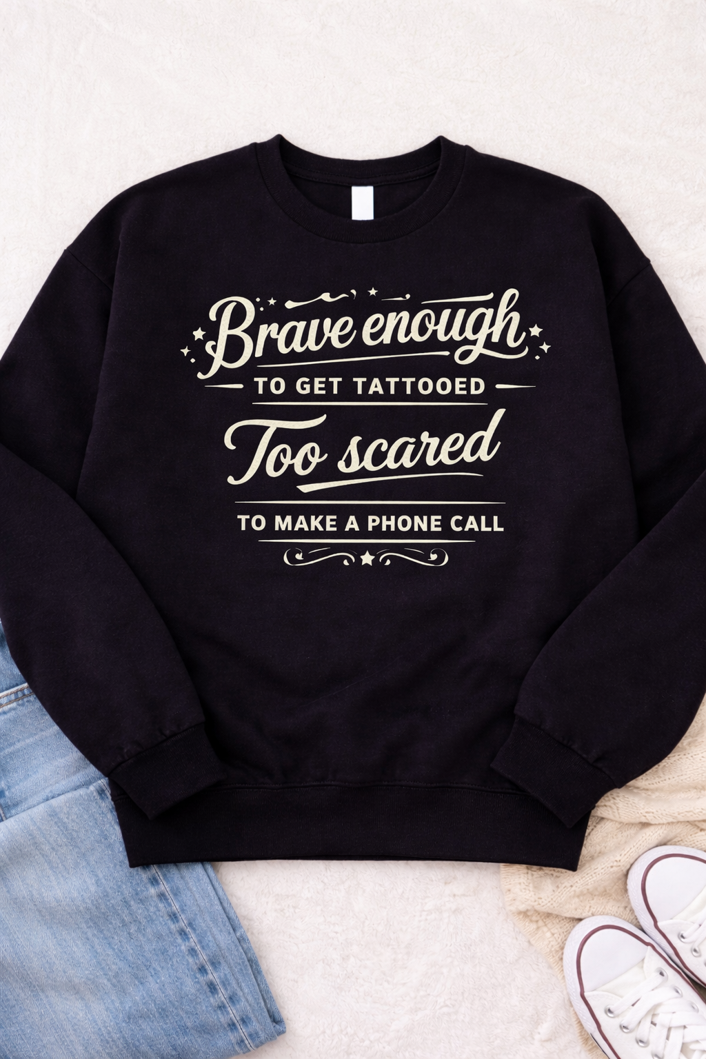 Brave Enough to Get Tattooed – Custom Apparel