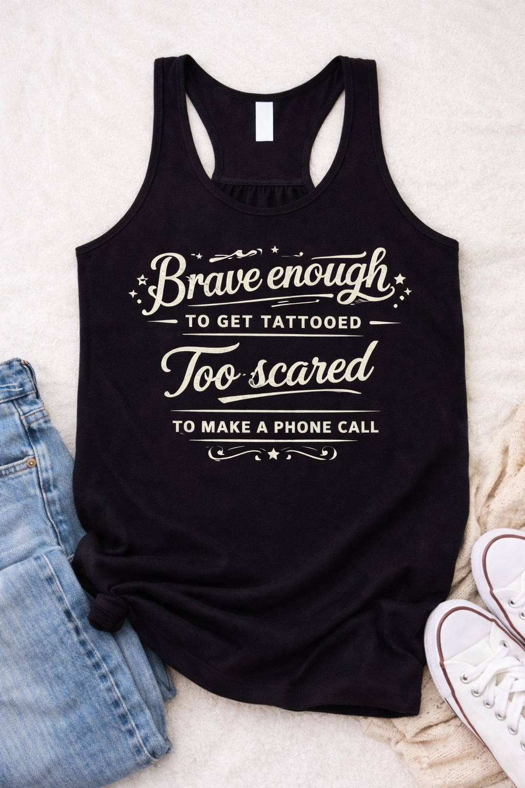 Brave Enough to Get Tattooed – Custom Apparel